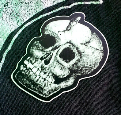 Vinyl Skull Sticker